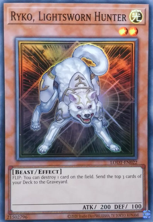 Ryko, Lightsworn Hunter (2020 Date Reprint) - LODT-EN022 - Super Rare