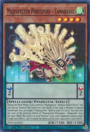 Majespecter Porcupine - Yamarashi - PHNI-EN023 - Super Rare - 1st Edition