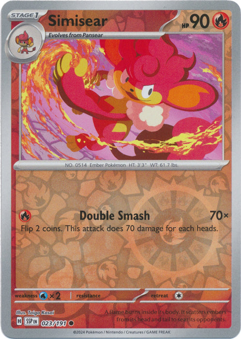 Simisear - 023/191 - Common - Reverse Holo