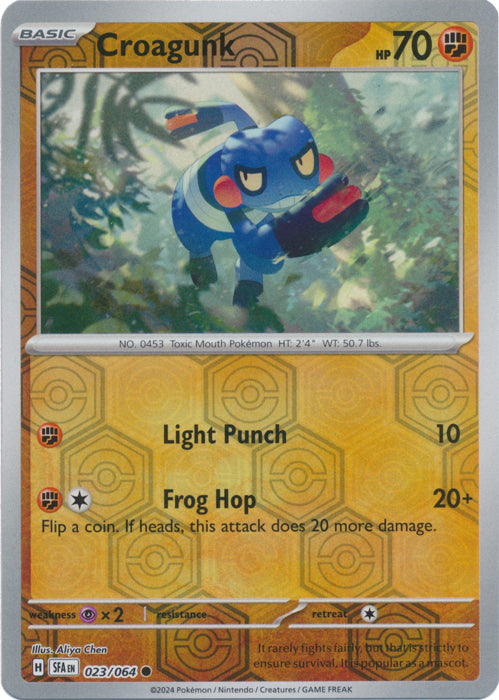 Croagunk - 023/064 - Common - Reverse Holo