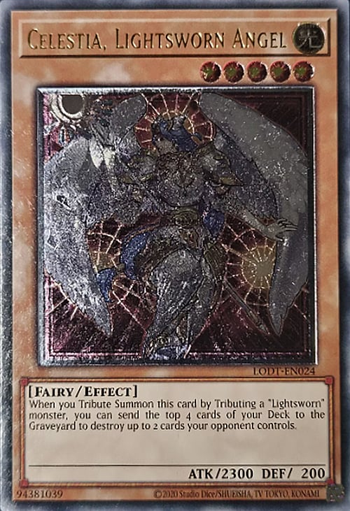 Celestia, Lightsworn Angel (UTR) (2020 Date Reprint) - LODT-EN024 - Ultimate Rare