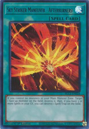 Sky Striker Maneuver - Afterburners! - BLC1-EN024 - Ultra Rare - 1st Edition