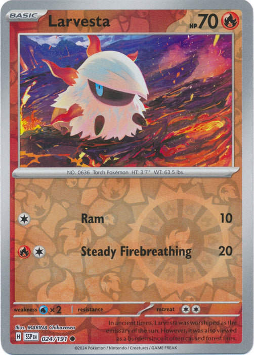 Larvesta - 024/191 - Common - Reverse Holo