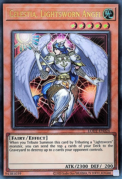 Celestia, Lightsworn Angel (2020 Date Reprint) - LODT-EN024 - Ultra Rare