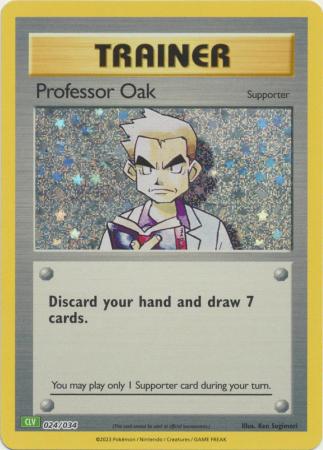 Professor Oak (CLV) - 024/034 - Holo Promo