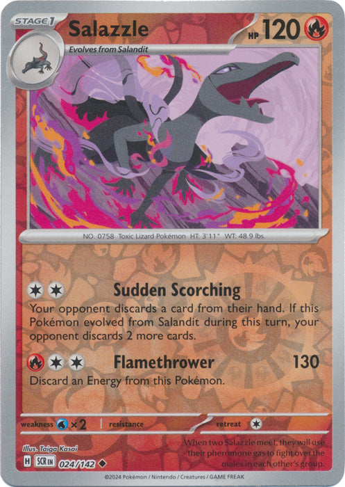 Salazzle - 024/142 - Uncommon - Reverse Holo