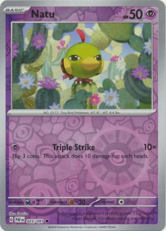 Natu - 025/091 - Common - Reverse Holo