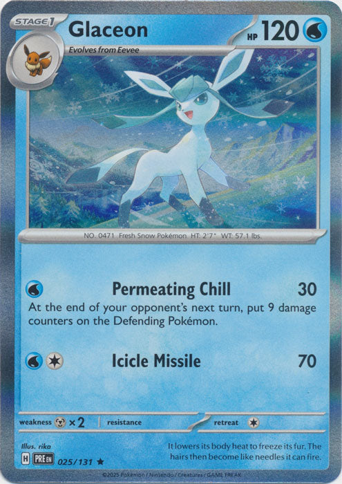 Glaceon - 025/131 - Rare