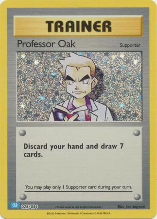 Professor Oak (CLB) - 025/034 - Holo Promo