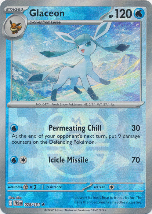 Glaceon (Master Ball Pattern) - 025/131 - Rare