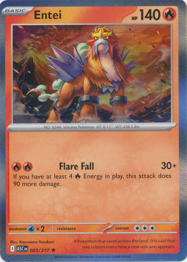 Entei - 025/217 - Rare