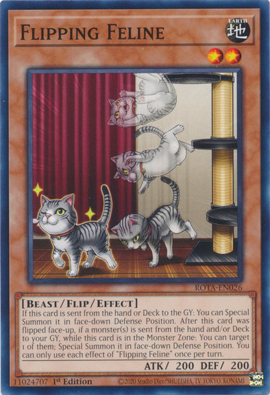 Flipping Feline - ROTA-EN026 - Common - 1st Edition