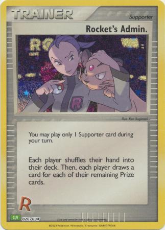 Rocket's Admin. (CLV) - 026/034 - Holo Promo