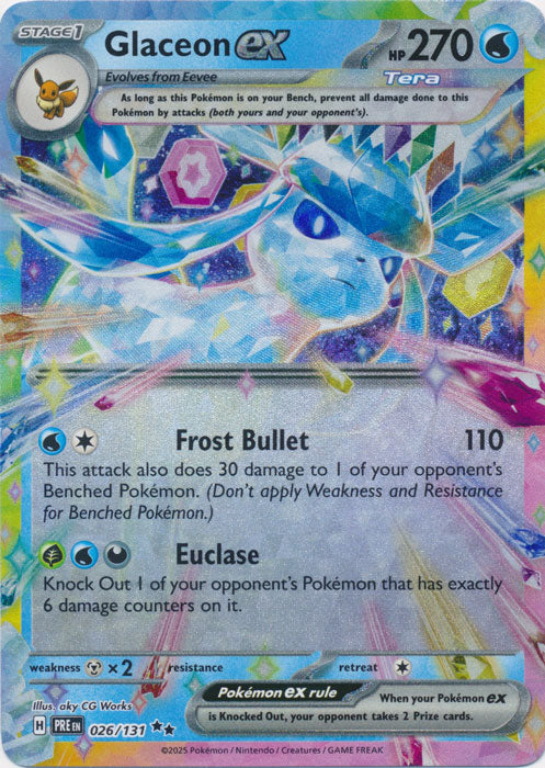 Glaceon ex - 026/131 - Double Rare