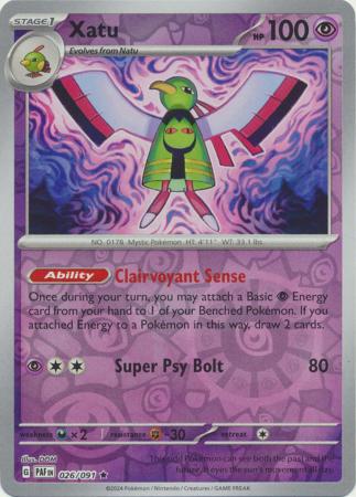 Xatu - 026/091 - Rare - Reverse Holo