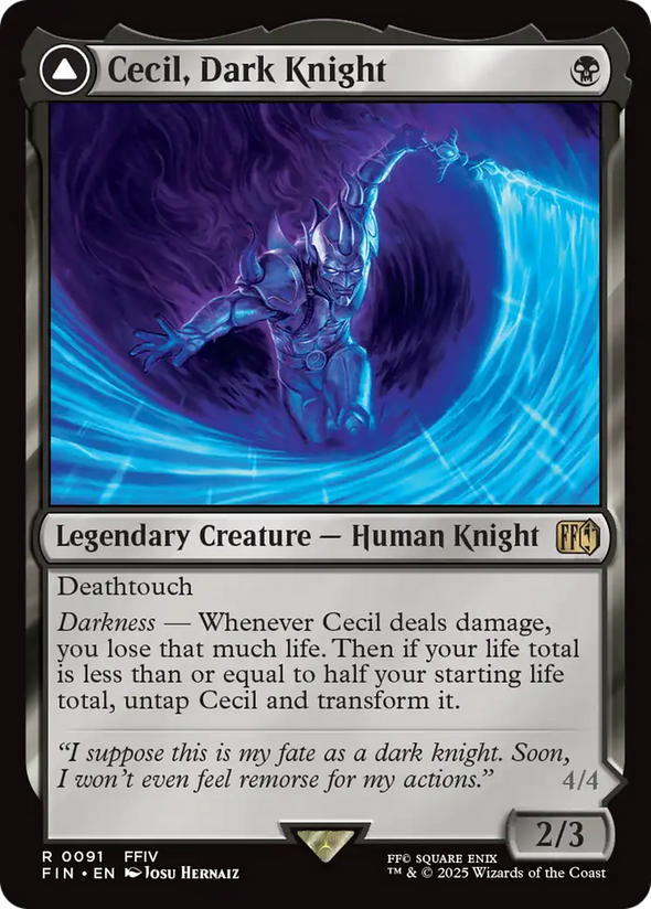 Cecil, Dark Knight // Cecil, Redeemed Paladin (FIN)