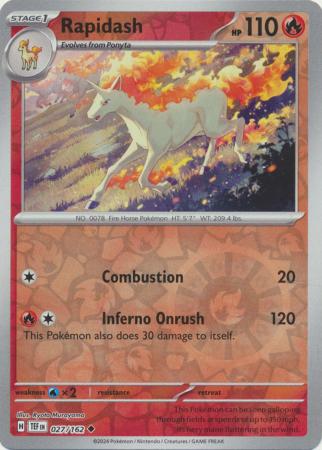 Rapidash - 027/162 - Uncommon - Reverse Holo