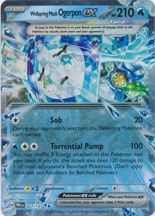 Wellspring Mask Ogerpon ex - 027/131 - Double Rare