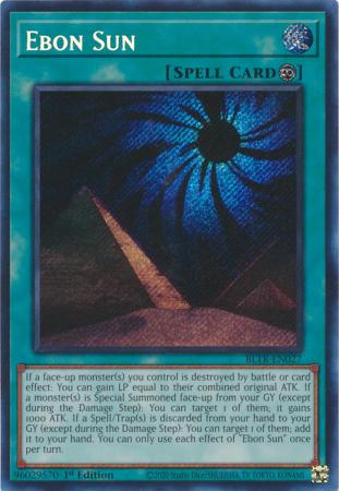 Ebon Sun - BLTR-EN027 - Secret Rare - 1st Edition