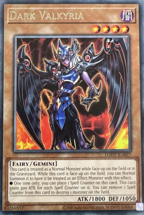 Dark Valkyria (2020 Date Reprint) - LODT-EN027 - Rare