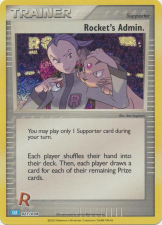 Rocket's Admin. (CLB) - 027/034 - Holo Promo