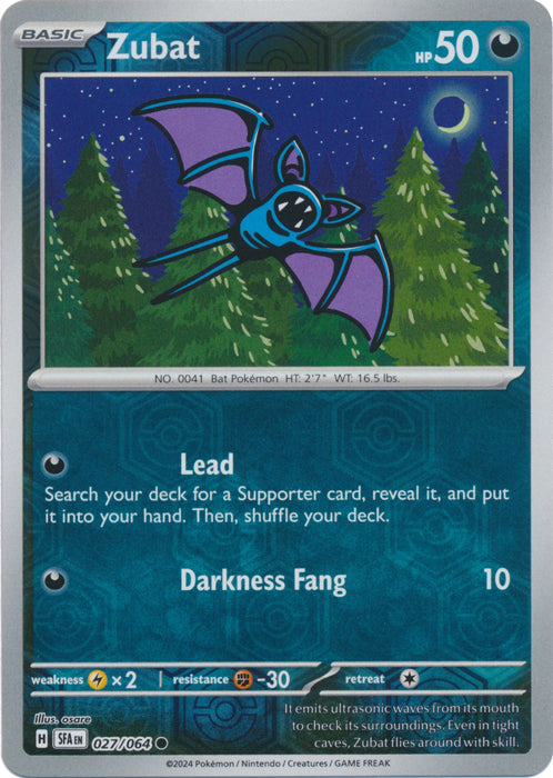 Zubat - 027/064 - Common - Reverse Holo