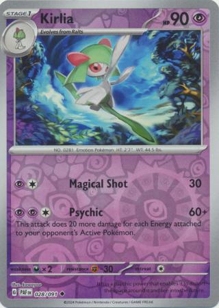 Kirlia - 028/091 - Uncommon - Reverse Holo