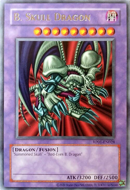 B. Skull Dragon (2020 Date Reprint) - RP01-EN028 - Rare