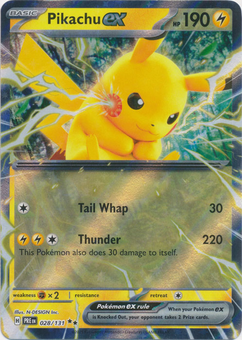 Pikachu ex - 028/131 - Double Rare