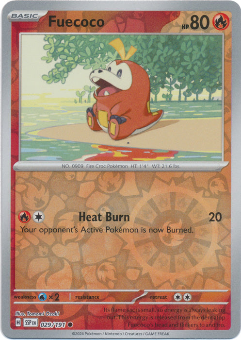 Fuecoco - 029/191 - Common - Reverse Holo
