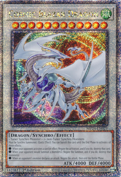 Cosmic Blazar Dragon - MP24-EN029 - Quarter Century Secret Rare - 1st Edition