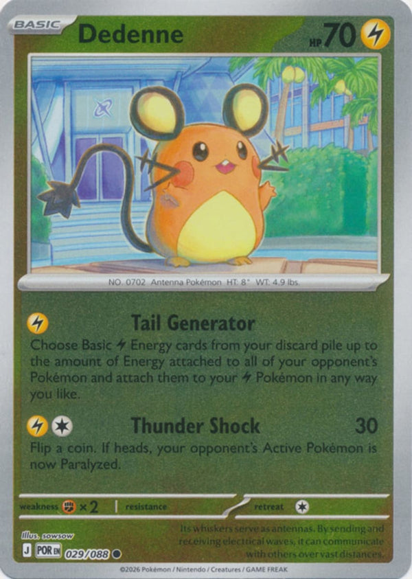 Dedenne - 029/088 - Common - Reverse Holo