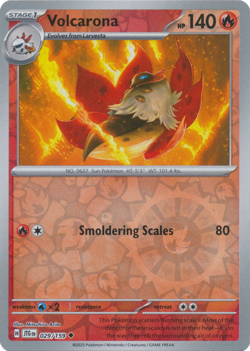 Volcarona - 029/159 - Uncommon - Reverse Holo