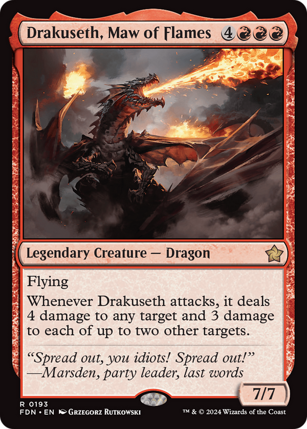 Drakuseth, Maw of Flames (FDN)