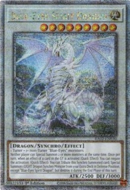 Blue-Eyes Spirit Dragon - RA02-EN030 - Quarter Century Secret Rare - 1st Edition