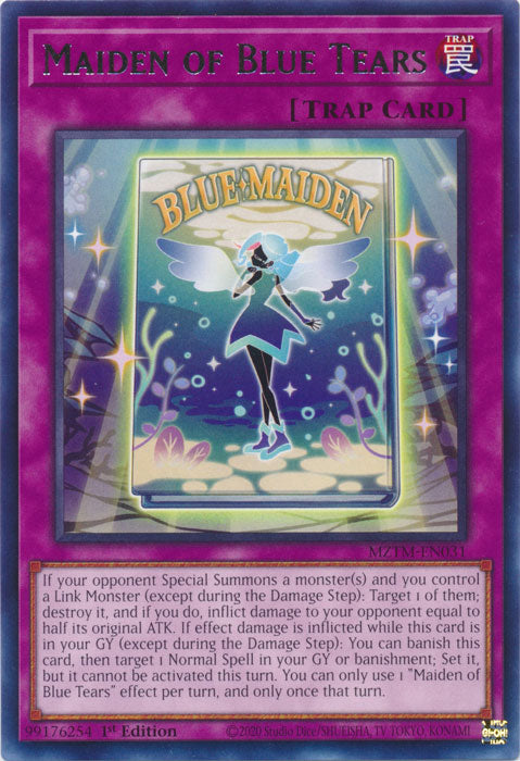 Maiden of Blue Tears - MZTM-EN031 - Rare - 1st Edition