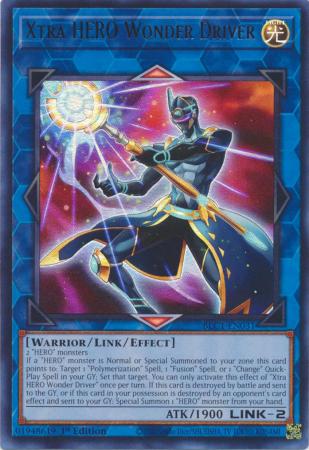 Xtra HERO Wonder Driver (Silver) - BLC1-EN031 - Ultra Rare - 1st Edition