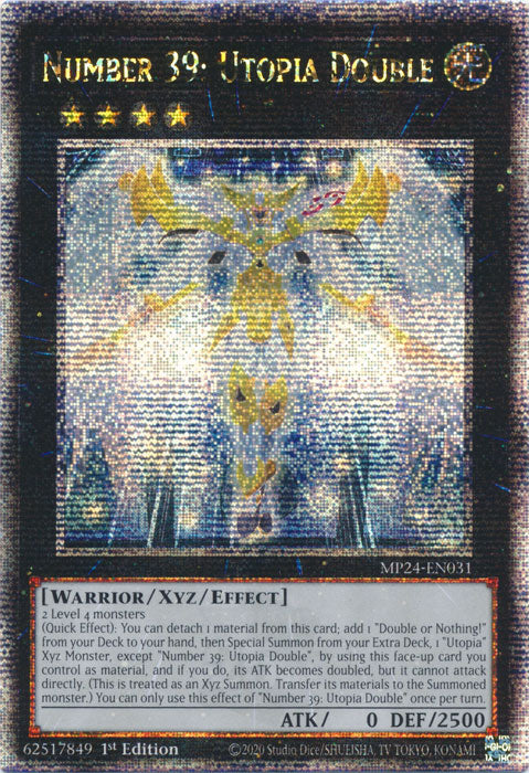 Number 39: Utopia Double - MP24-EN031 - Quarter Century Secret Rare - 1st Edition