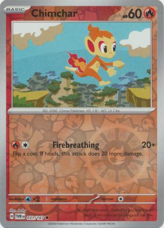 Chimchar - 031/167 - Common - Reverse Holo