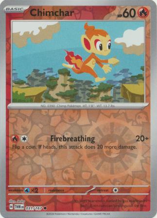 Chimchar - 031/167 - Common - Reverse Holo