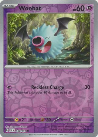 Woobat - 032/091 - Common - Reverse Holo