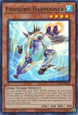 Fishborg Harpooner - LEDE-EN032 - Super Rare - 1st Edition