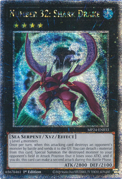 Number 32: Shark Drake - MP24-EN033 - Quarter Century Secret Rare - 1st Edition