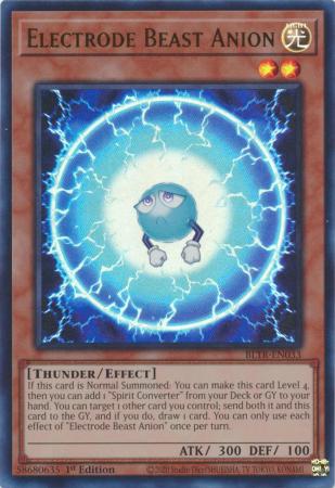 Electrode Beast Anion - BLTR-EN033 - Ultra Rare - 1st Edition