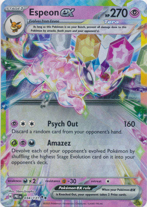 Espeon ex - 034/131 - Double Rare