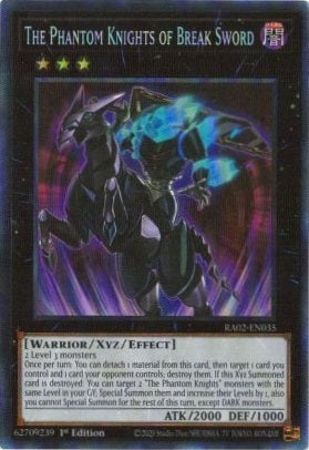 The Phantom Knights of Break Sword (PCR) - RA02-EN035 - Prismatic Collector's Rare - 1st Edition
