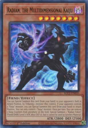 Radian, the Multidimensional Kaiju (Silver) - BLC1-EN035 - Ultra Rare - 1st Edition