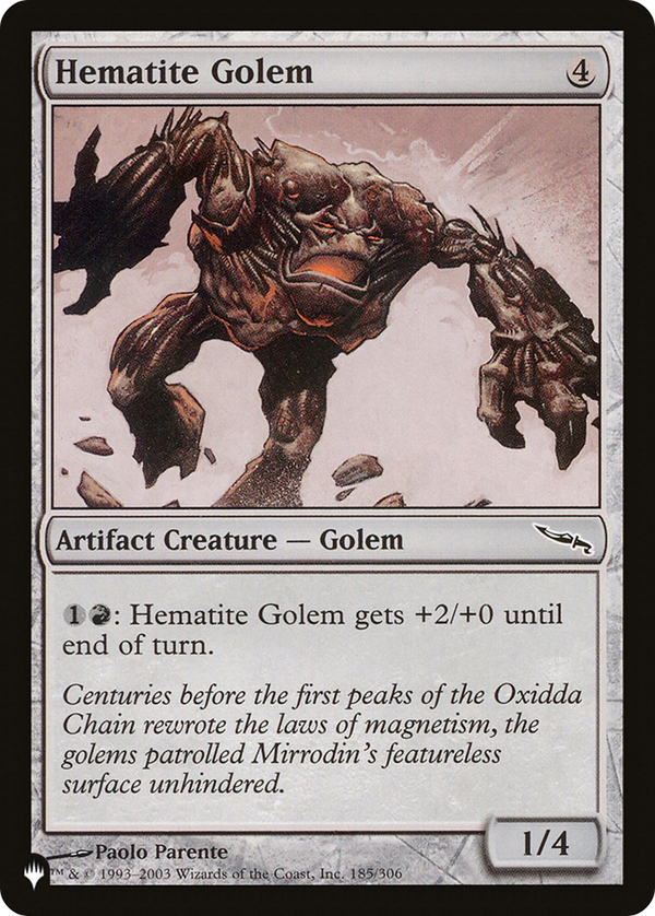 Hematite Golem - MRD Reprint (PLST)