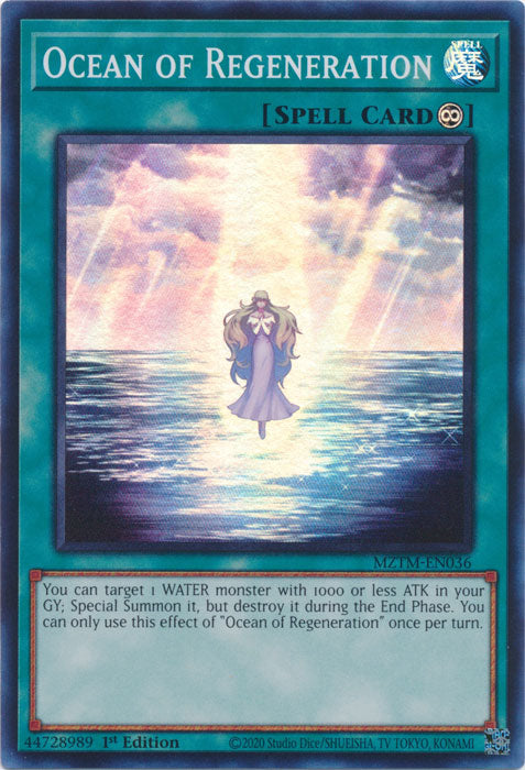 Ocean of Regeneration - MZTM-EN036 - Super Rare - 1st Edition