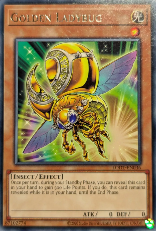 Golden Ladybug (2020 Date Reprint) - LODT-EN036 - Rare